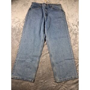 NWT Rhythm Essential Baggy‎ Denim Jeans 36x29 Medium Wash Wide Leg